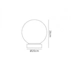 M5713 Bola Table Lamp 20cm Round 1 x E27 Chrome