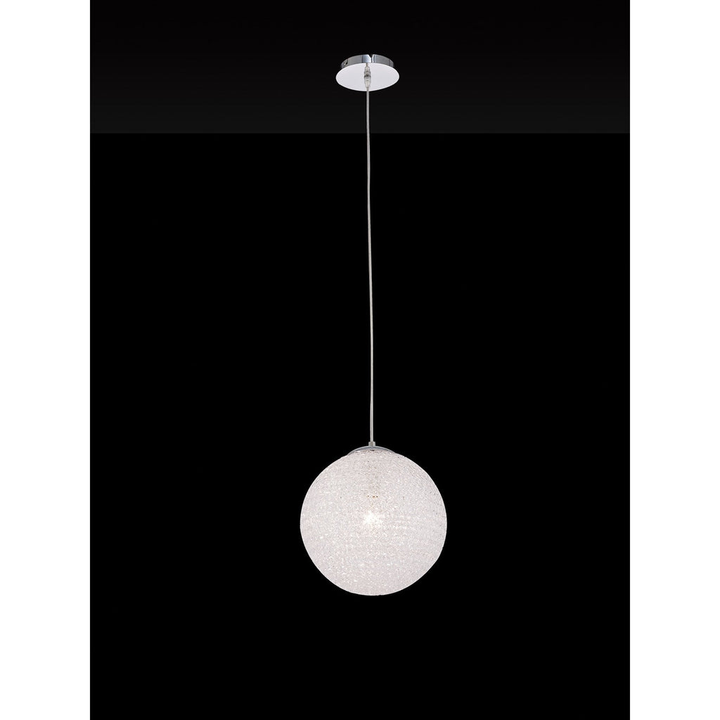 M5712 Bola Pendant 30cm Round 1 x E27 Chrome