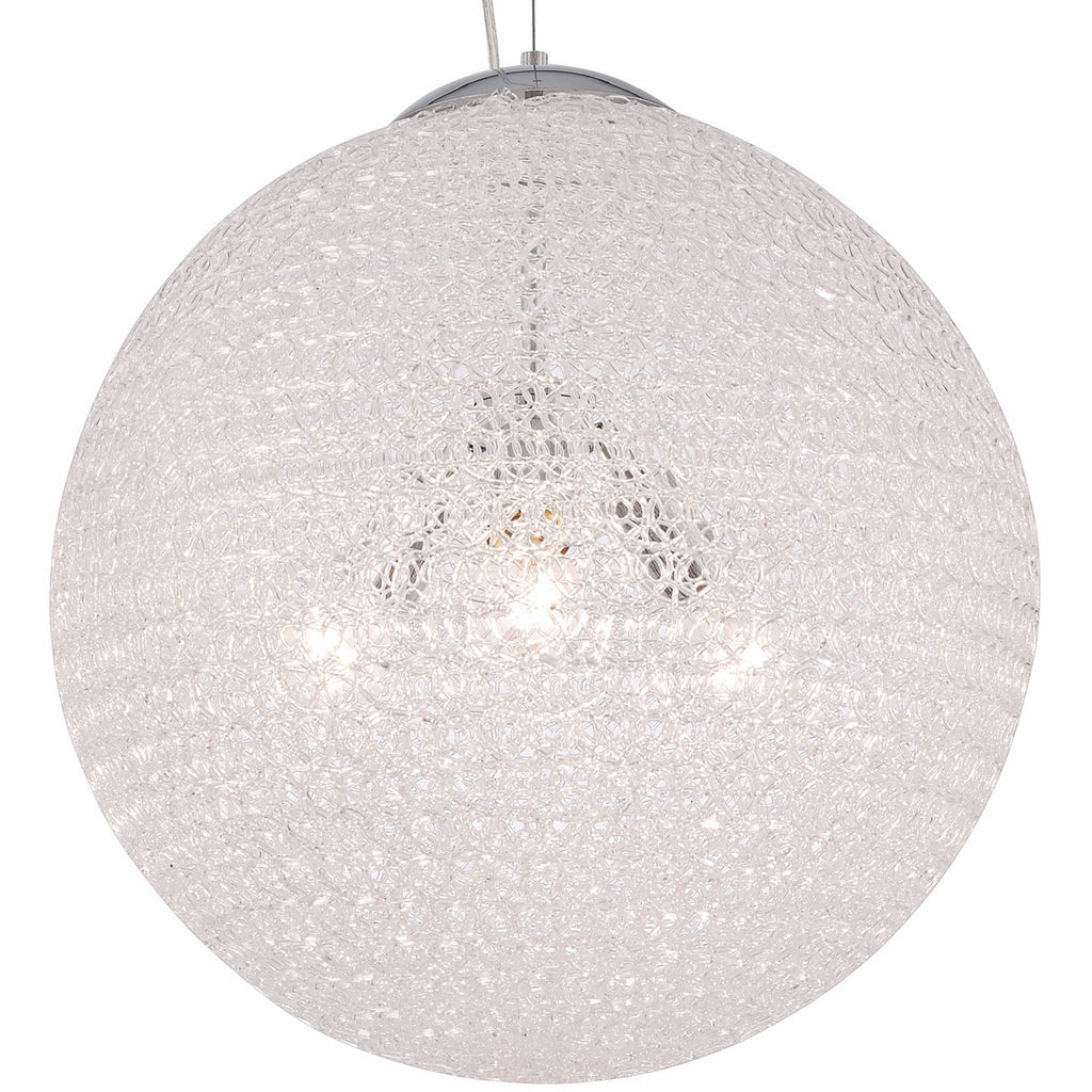 M5712 Bola Pendant 30cm Round 1 x E27 Chrome