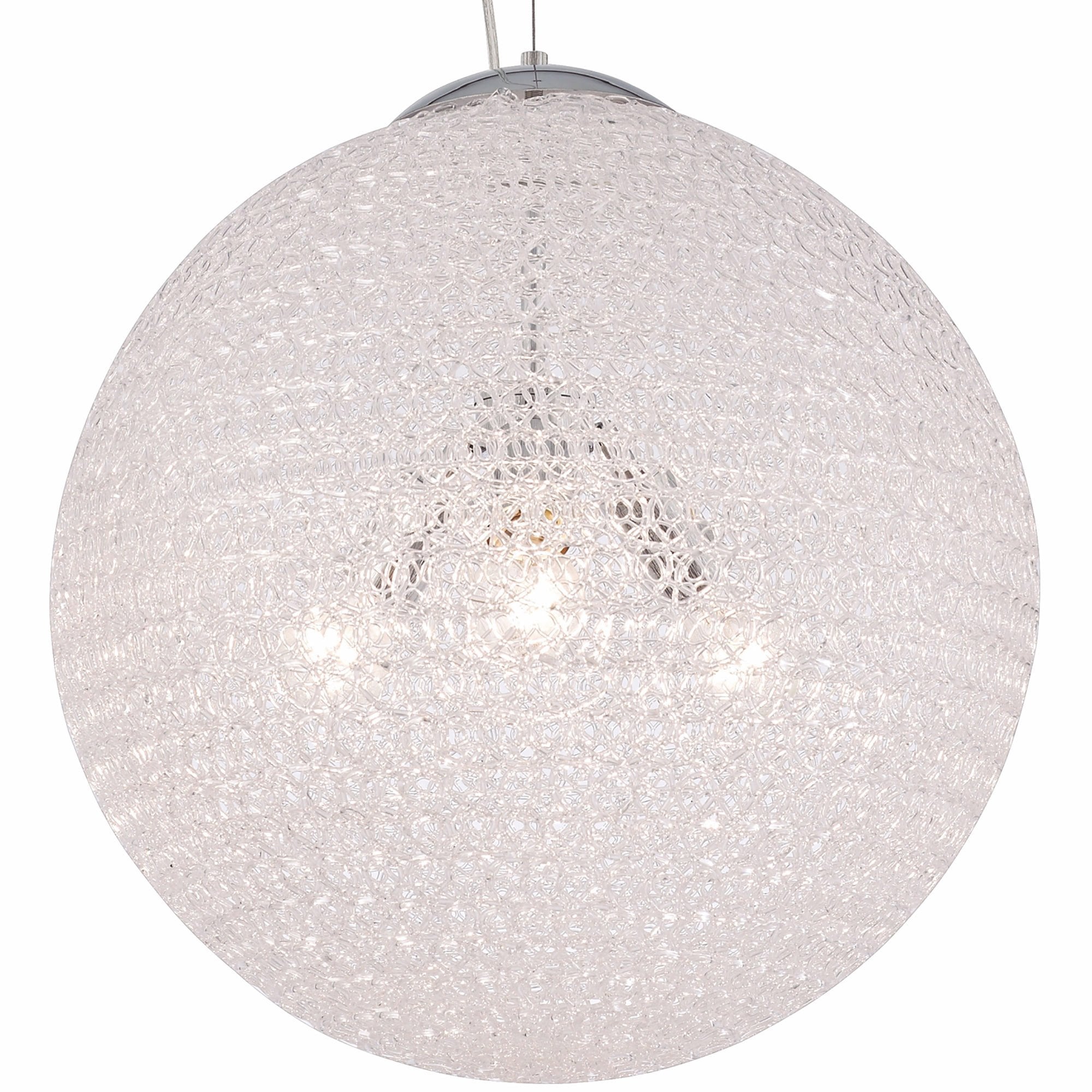 M5712 Bola Pendant 30cm Round 1 x E27 Chrome