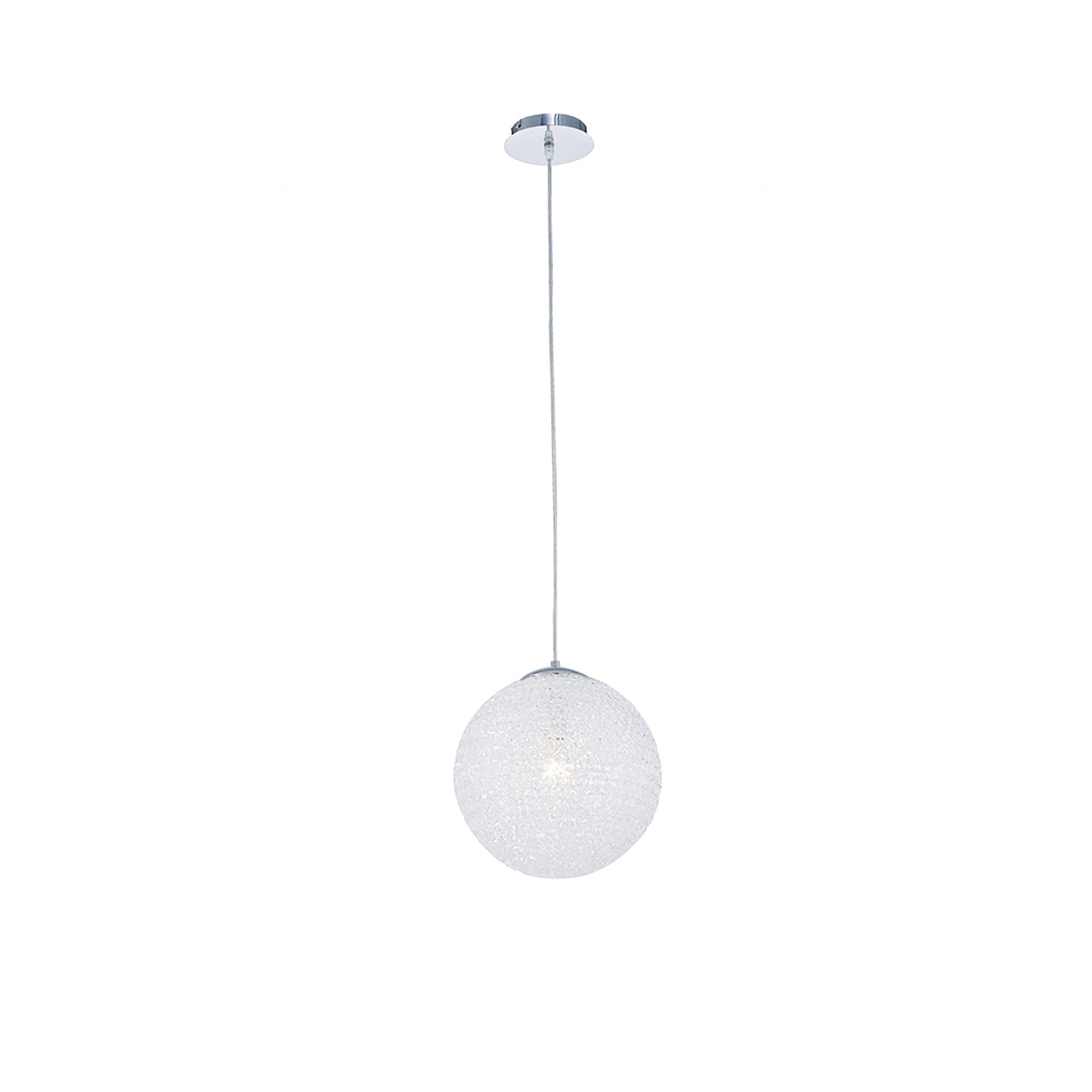 M5712 Bola Pendant 30cm Round 1 x E27 Chrome