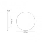 MC0117 Bora Bora Wall Light 27cm Round 16W LED Matte White