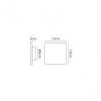 MC0103 Bora Bora Wall Light 13cm Square 6W LED Matt White