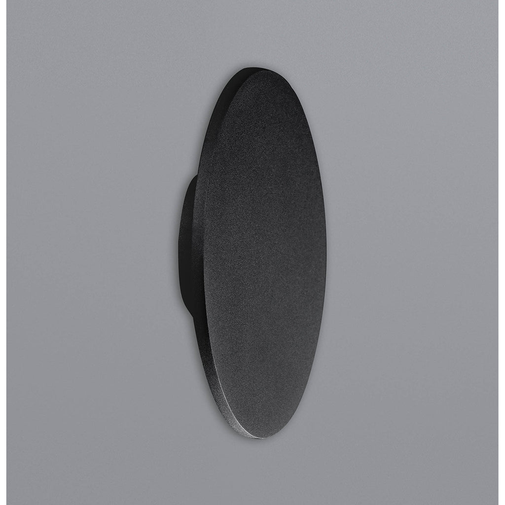 MC0133 Bora Bora Wall Light 27cm Round 16W LED Matt Black