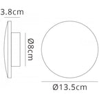 MC0119 Bora Bora Wall Light 13.5cm Round 6W LED Matt Black
