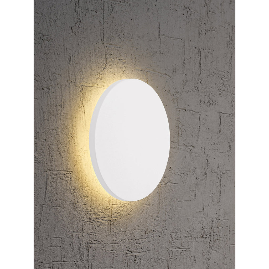 MC0102 Bora Bora Wall Light 18cm Round 12W LED Matt White