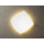 MC0104 Bora Bora Wall Light 18cm Square 12W LED Matt White