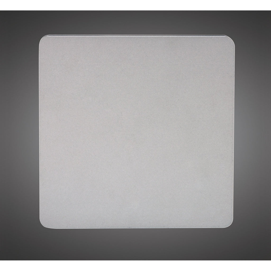 MC0113 Bora Bora Wall Light 13cm Square 6W LED Silver Paint