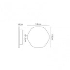 MC0106 Bora Bora Wall Light 19.2cm Hexagonal 12W LED Matt White