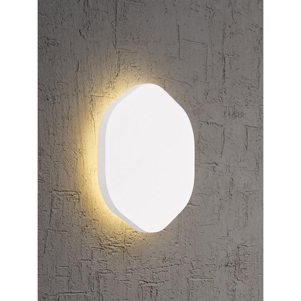 MC0106 Bora Bora Wall Light 19.2cm Hexagonal 12W LED Matt White