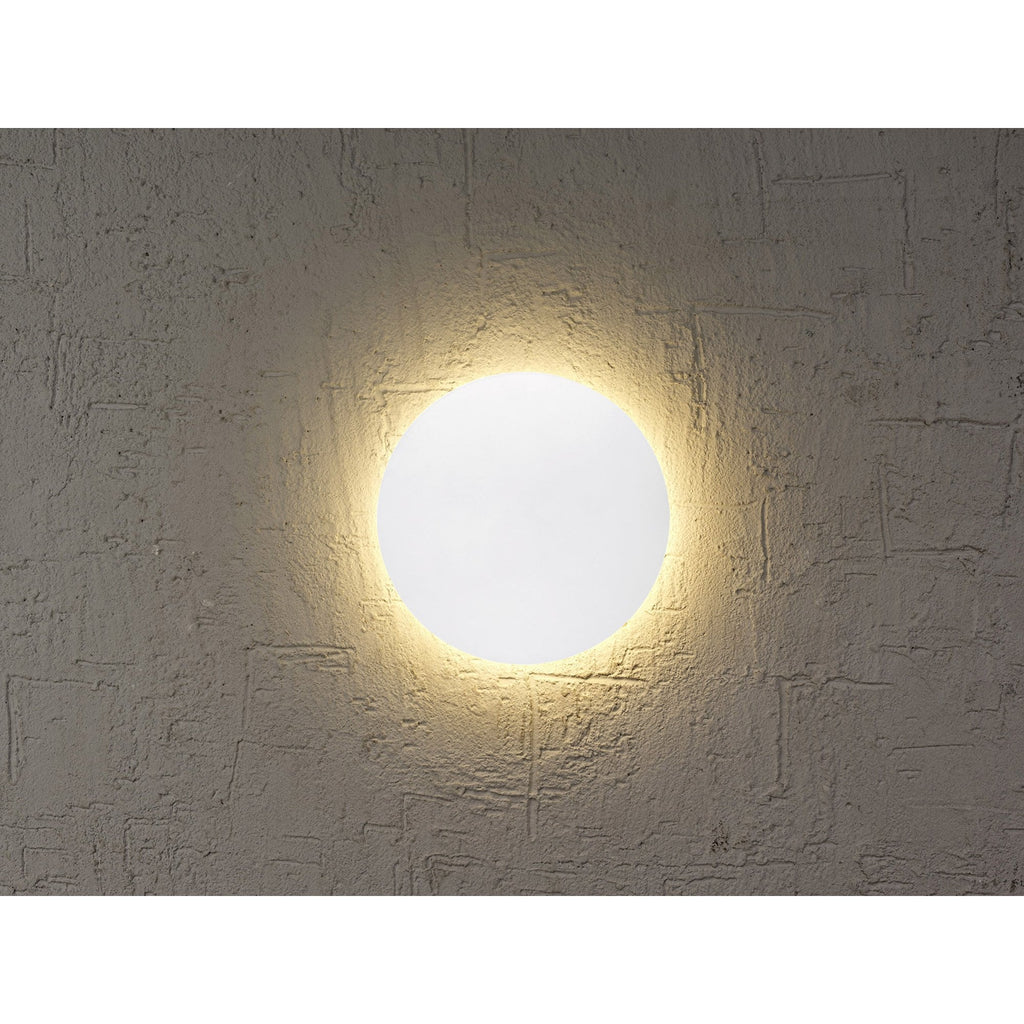 MC0101 Bora Bora Wall Light 13.5cm Round 6W LED Matt White (S)