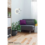 MC0101 Bora Bora Wall Light 13.5cm Round 6W LED Matt White (S)