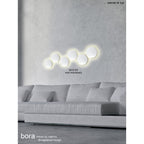 MC0101 Bora Bora Wall Light 13.5cm Round 6W LED Matt White (S)