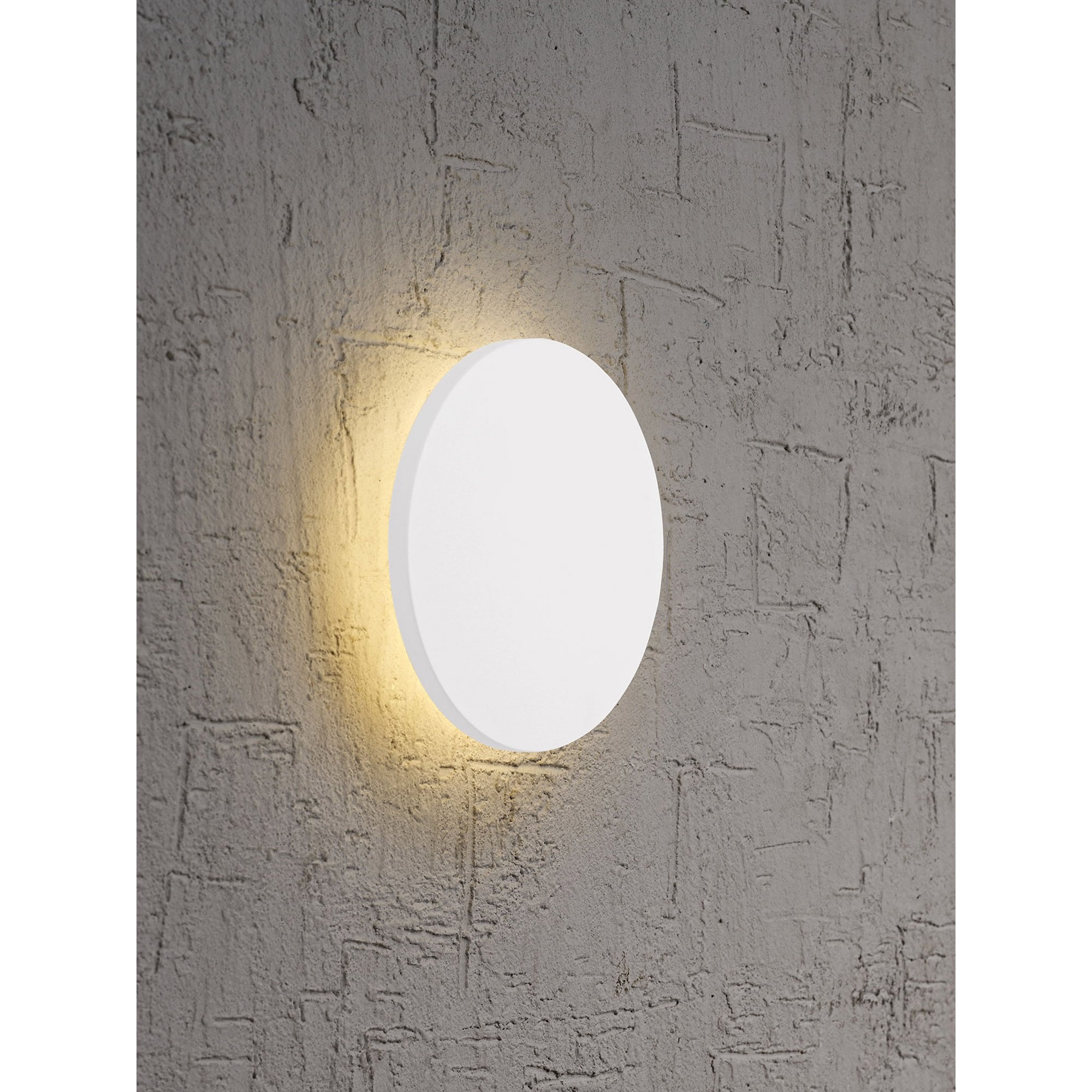 MC0101 Bora Bora Wall Light 13.5cm Round 6W LED Matt White (S)