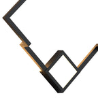 M7681 Boutique Square Wall Lamp Dimmable 25W LED Black