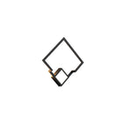 M7682 Boutique Square Wall Lamp 18W LED Black