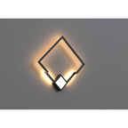 M7680 Boutique Square Wall Lamp 25W LED Black