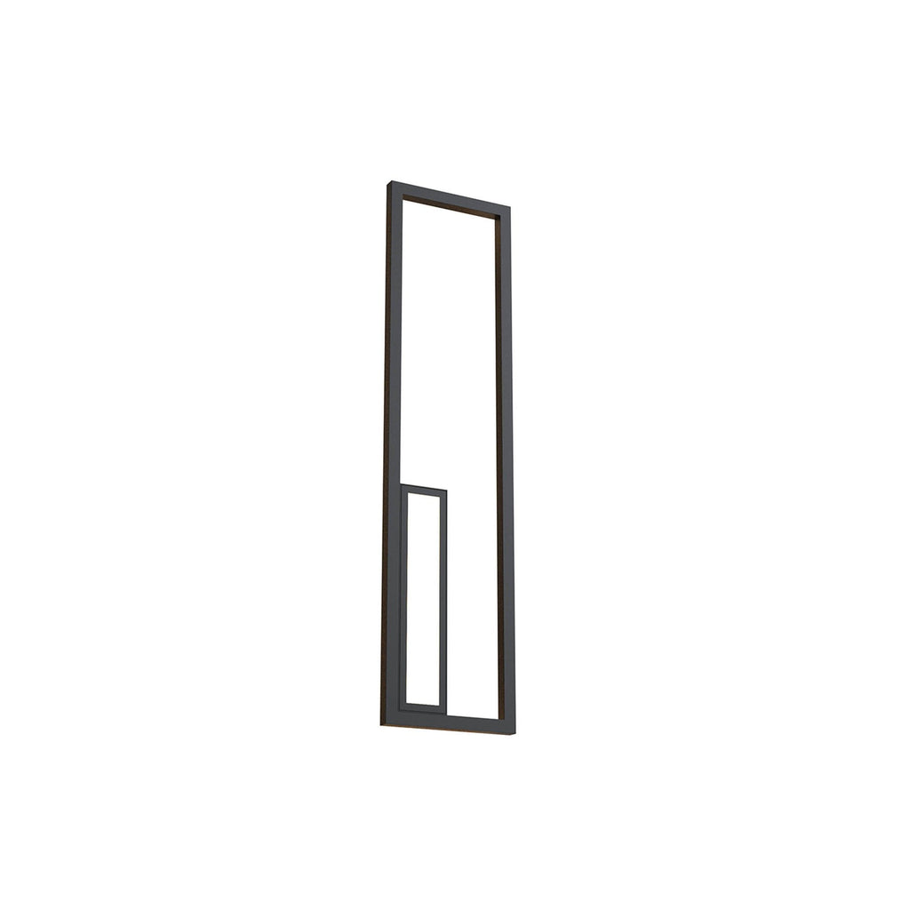 M7677 Boutique Rectangle Wall Lamp Dimmable 40W LED Black