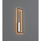 M7677 Boutique Rectangle Wall Lamp Dimmable 40W LED Black