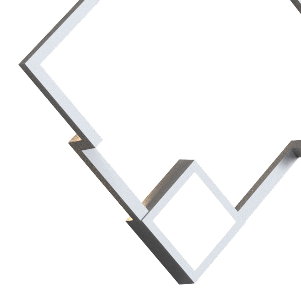 M7669 Boutique Square Wall Lamp Dimmable 25W LED White