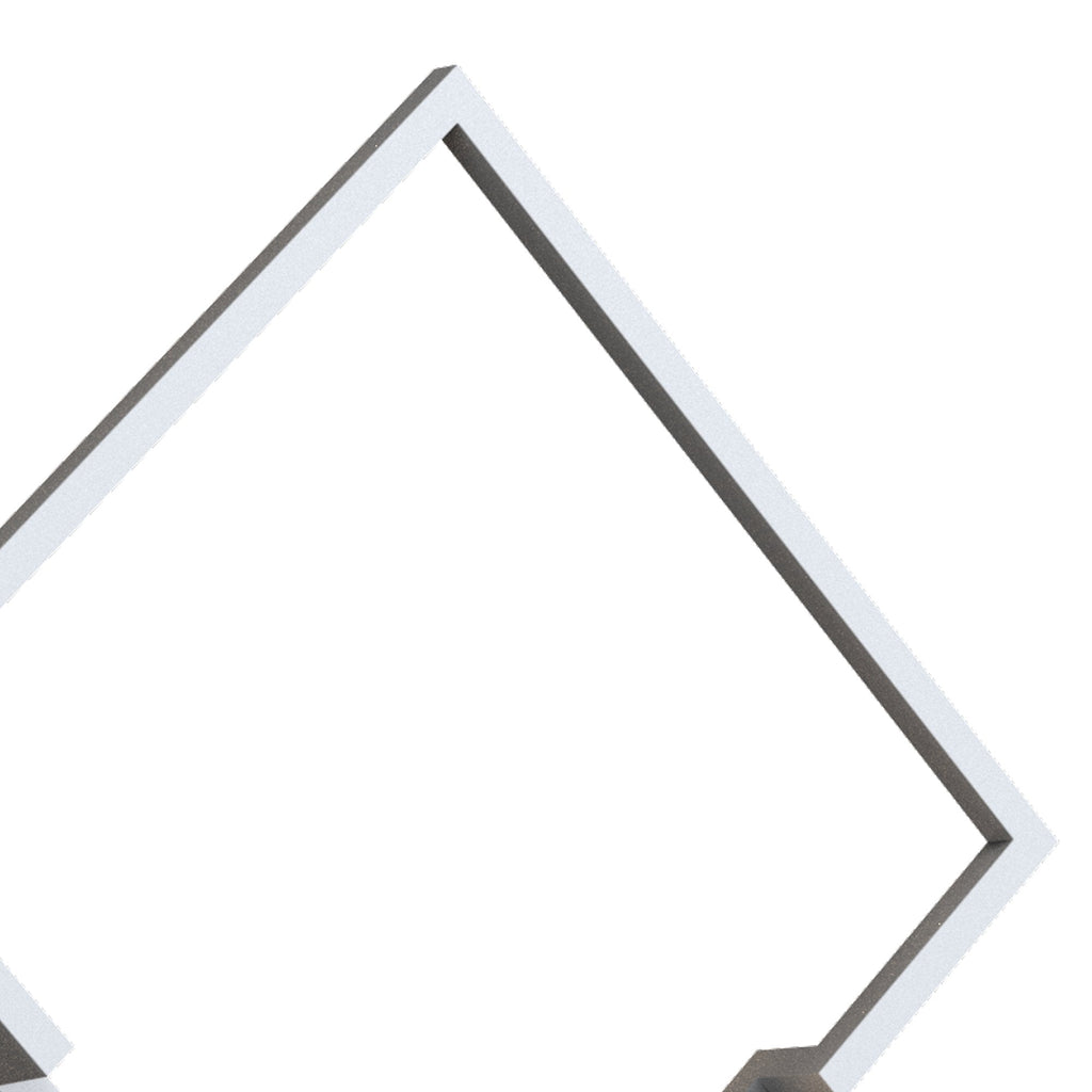 M7669 Boutique Square Wall Lamp Dimmable 25W LED White