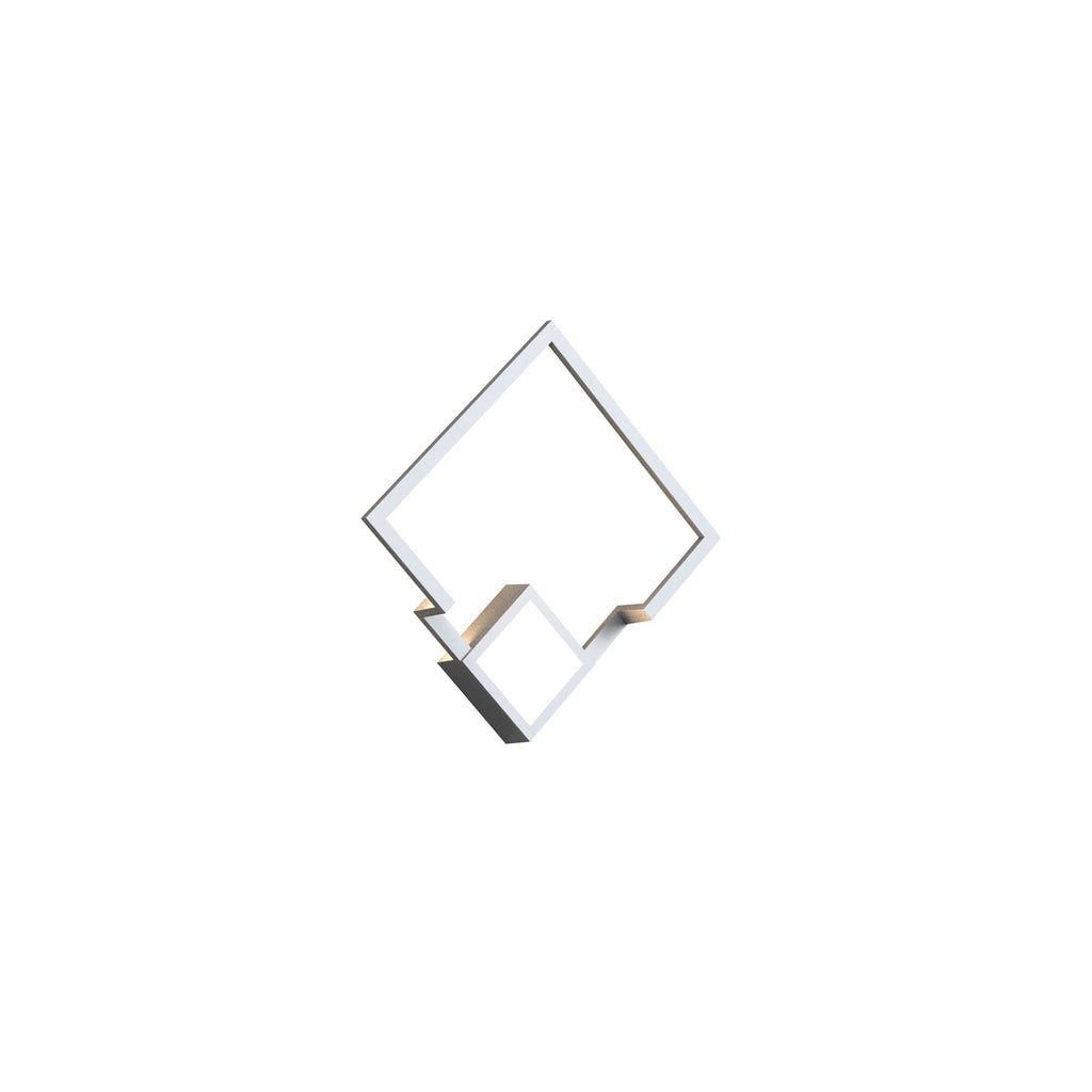 M7671 Boutique Square Wall Lamp Dimmable 18W LED White