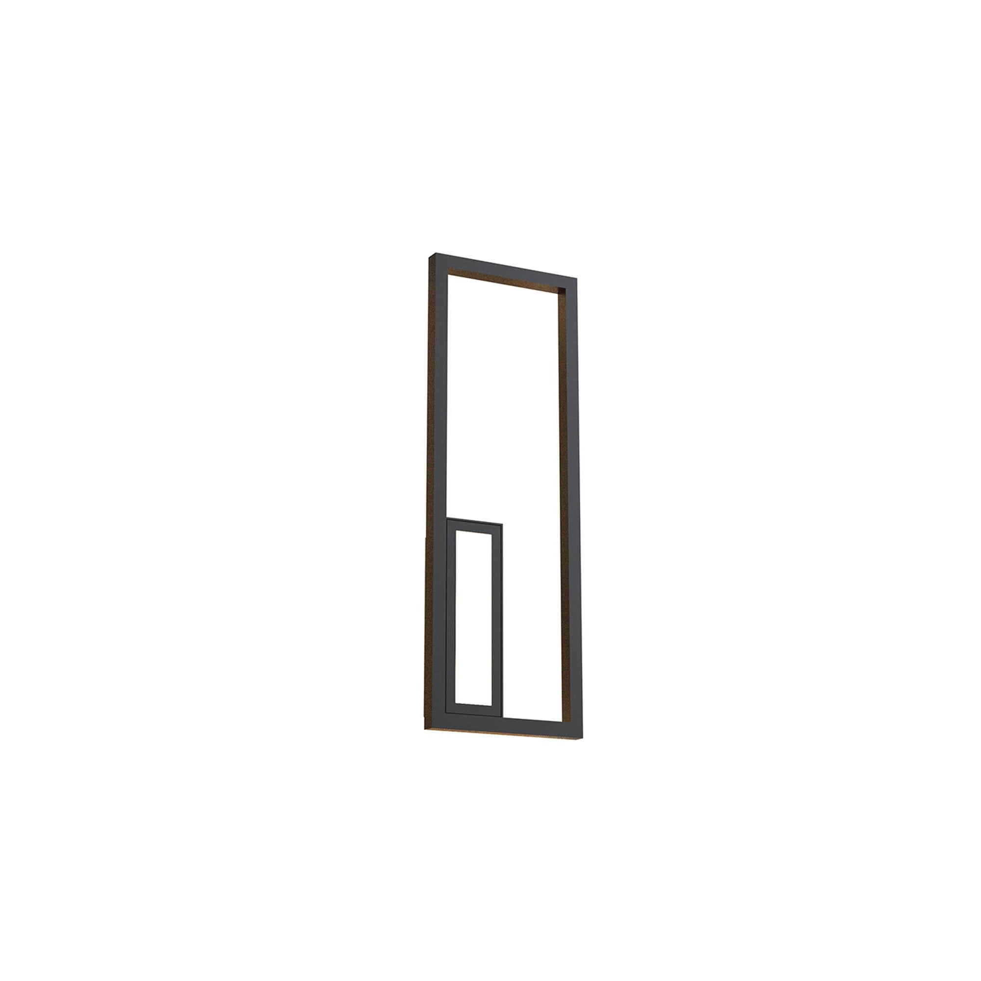 M7678 Boutique Rectangle Wall Lamp 21W LED Black