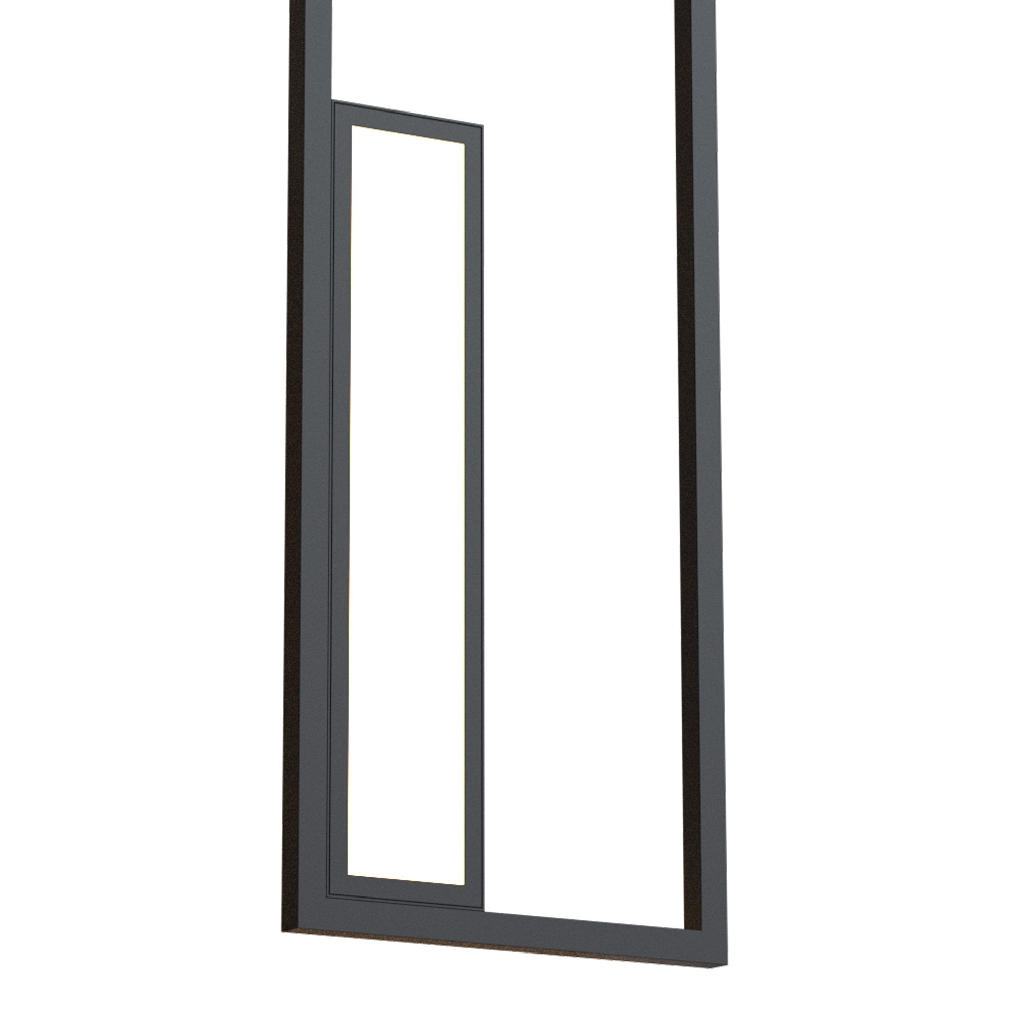 M7678 Boutique Rectangle Wall Lamp 21W LED Black