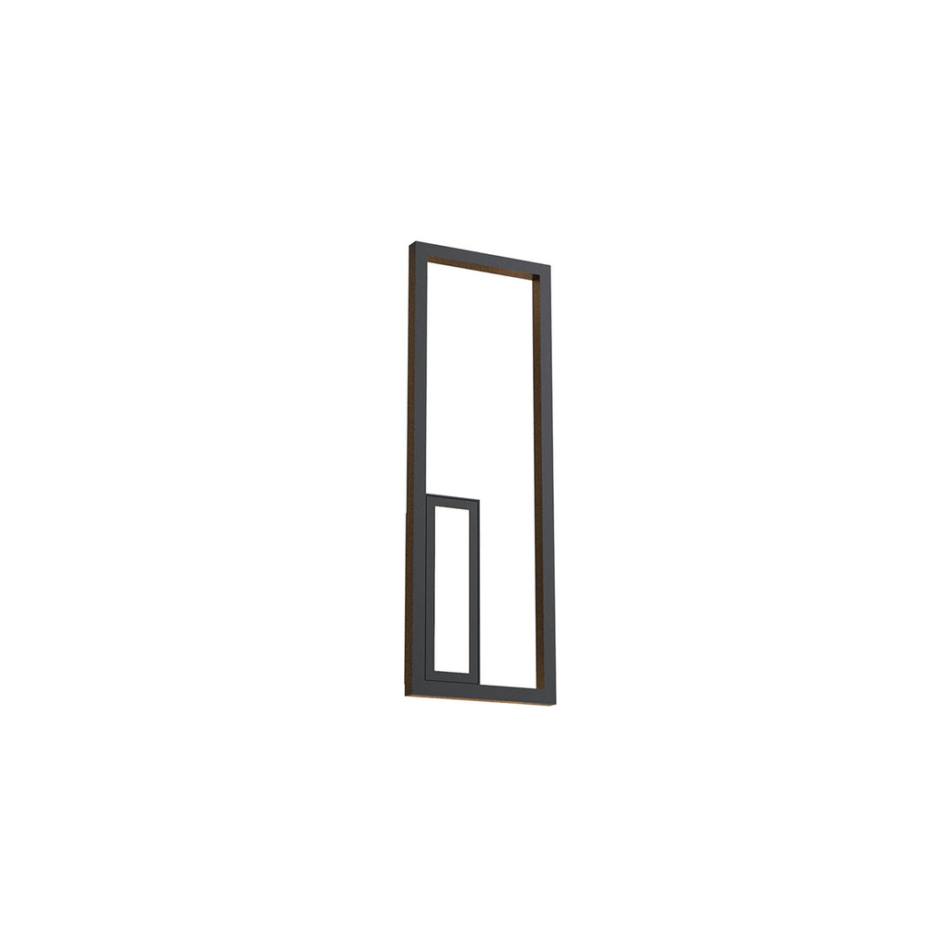 M7679 Boutique Rectangle Wall Lamp Dimmable 21W LED Black