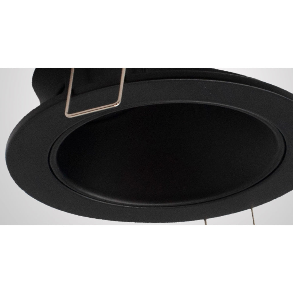 M6901 Brandon Recessed Downlight Round 1 Light Matt Black