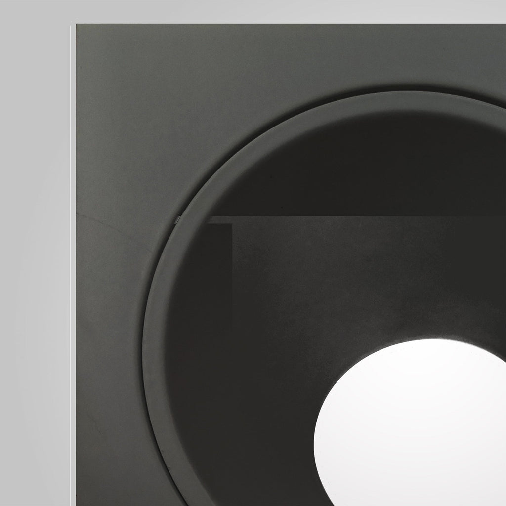 M6903 Brandon Recessed Downlight Square 1 Light Matt Black