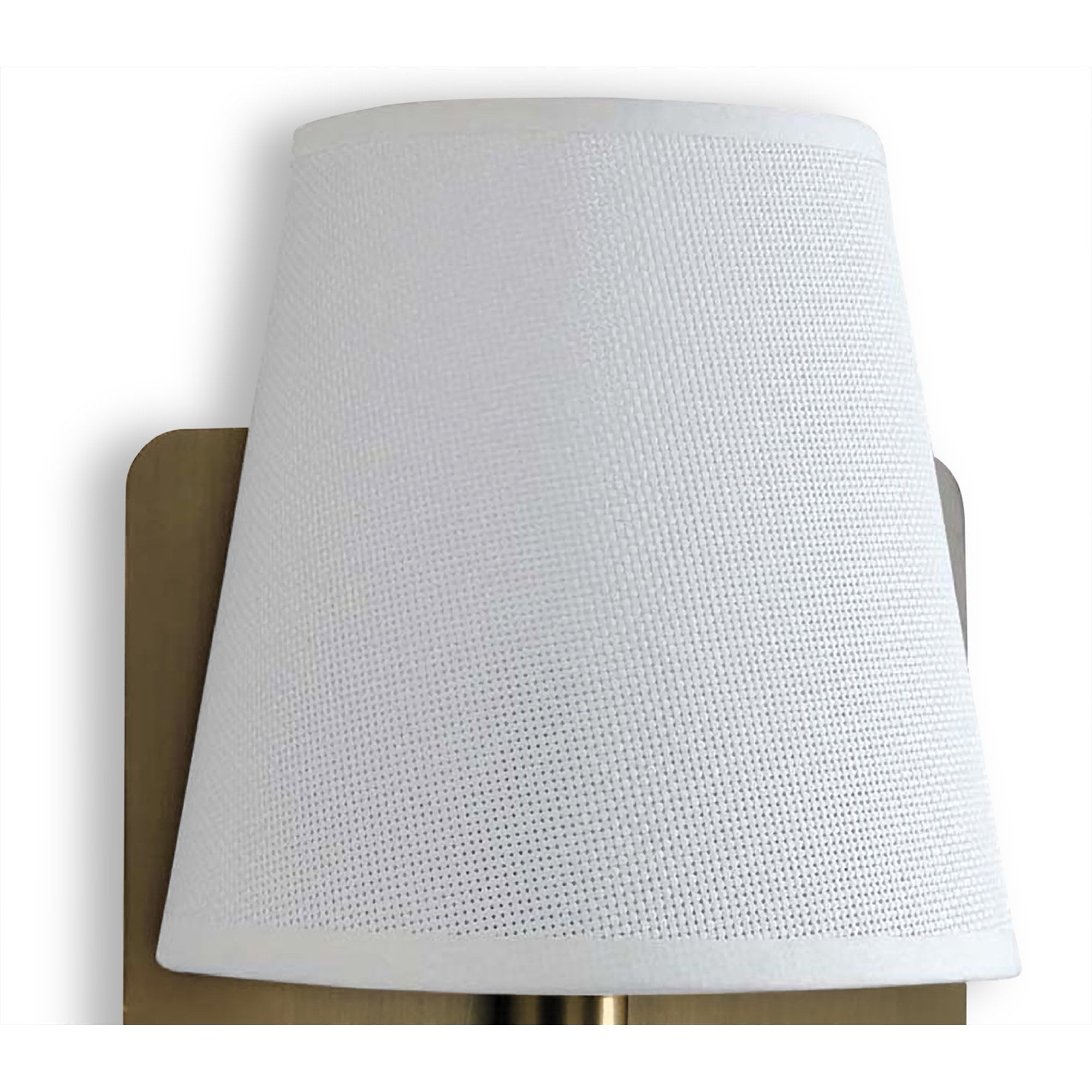M5230 Bahia Wall Lamp Large Back Plate 1 Light E27 + Reading Light 3W LED White Shade Bronze