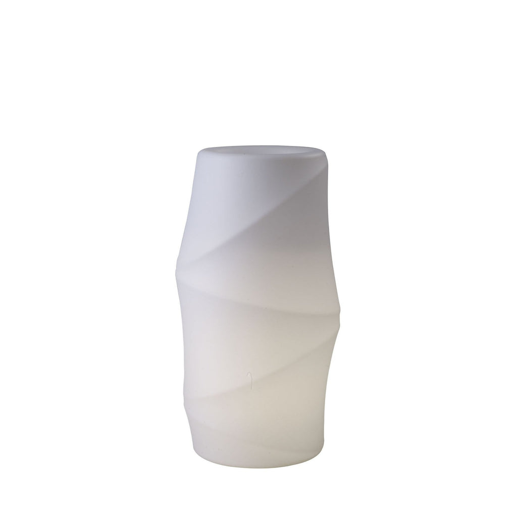M3646 Bambu Tall Pot 2 Light E27 Outdoor Opal White