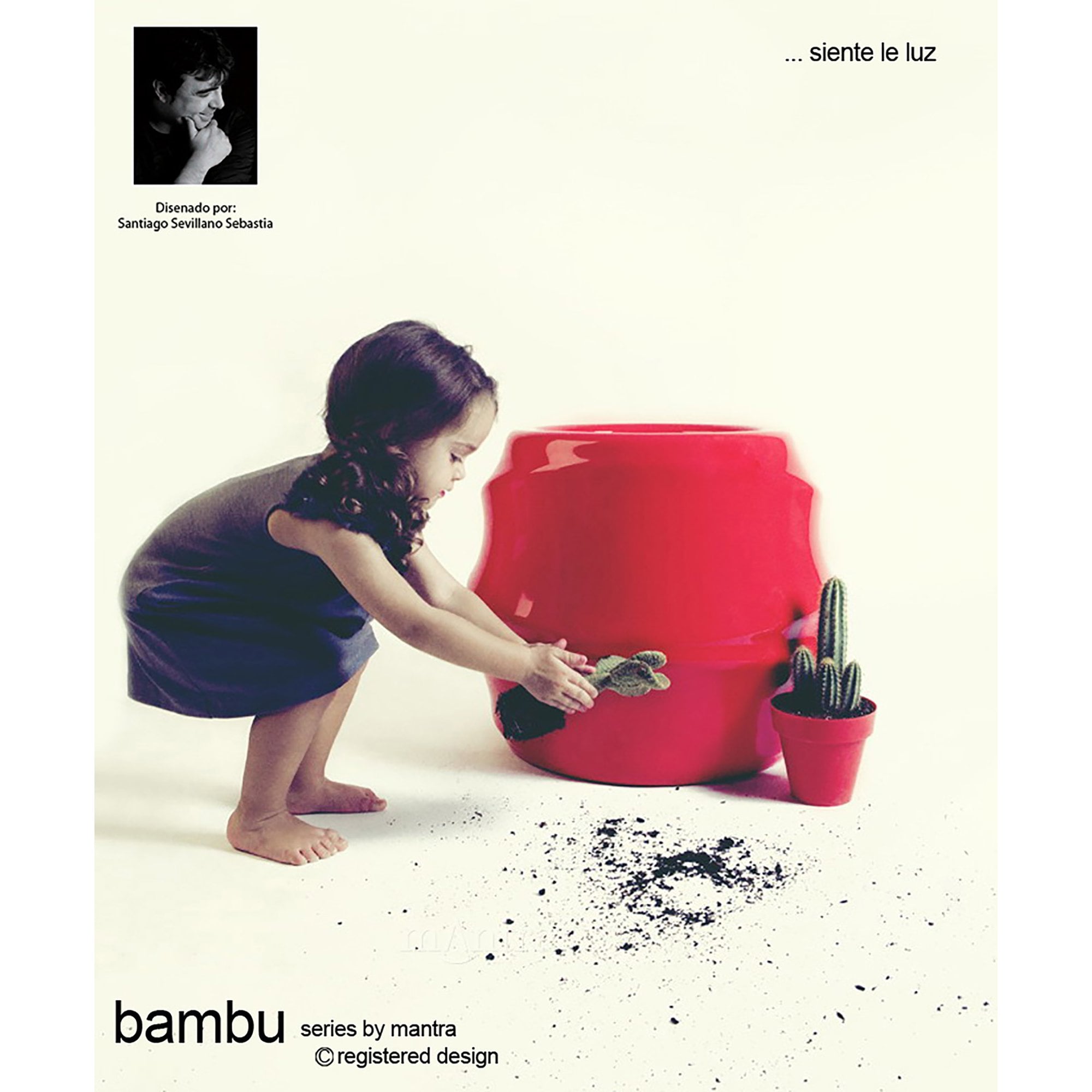 M3646 Bambu Tall Pot 2 Light E27 Outdoor Opal White