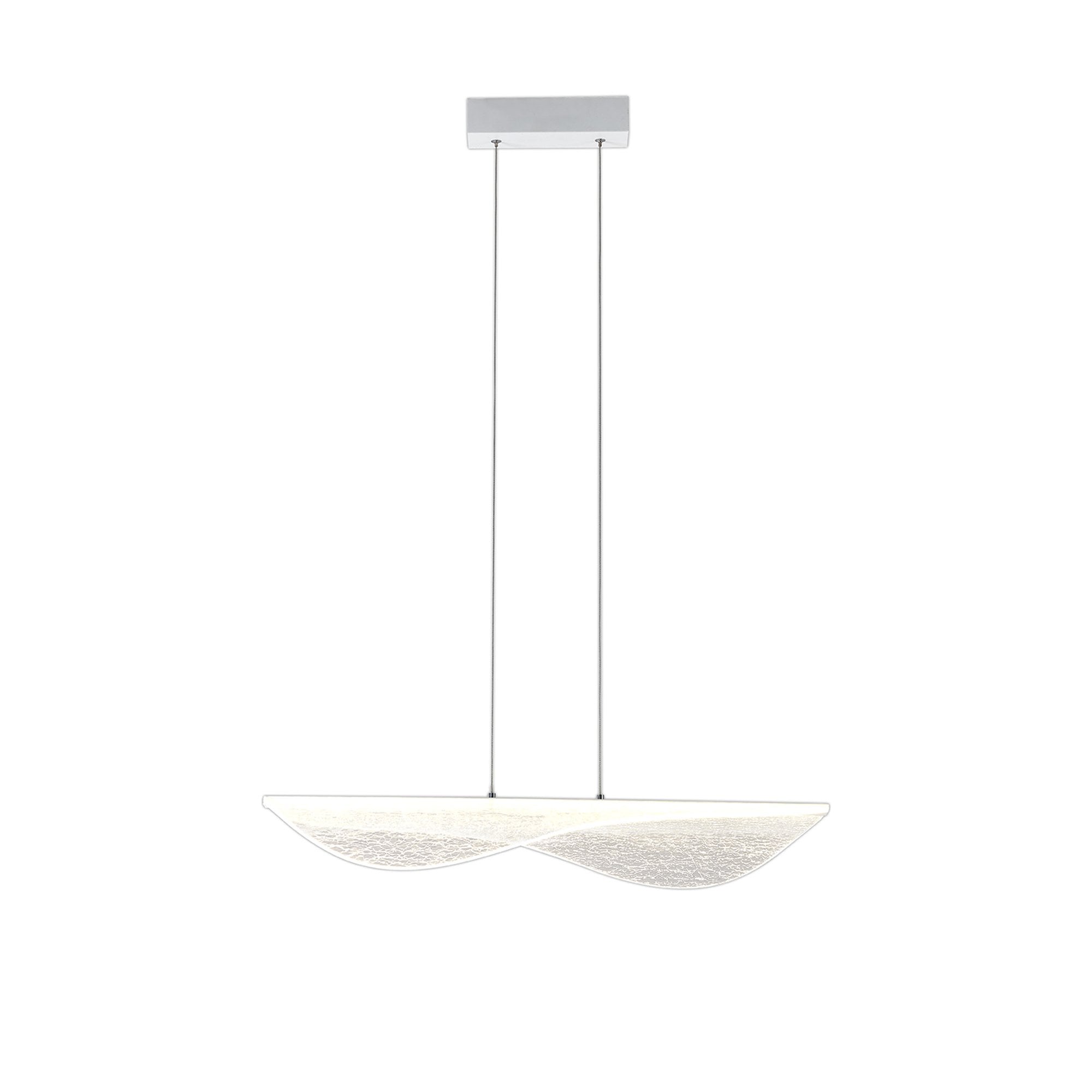 M8210 Bianca Pendant Dimmable 40W LED White Acrylic