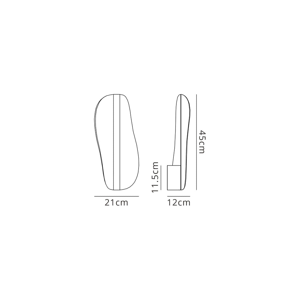M8211 Bianca Wall Light Dimmable 15W LED White Acrylic
