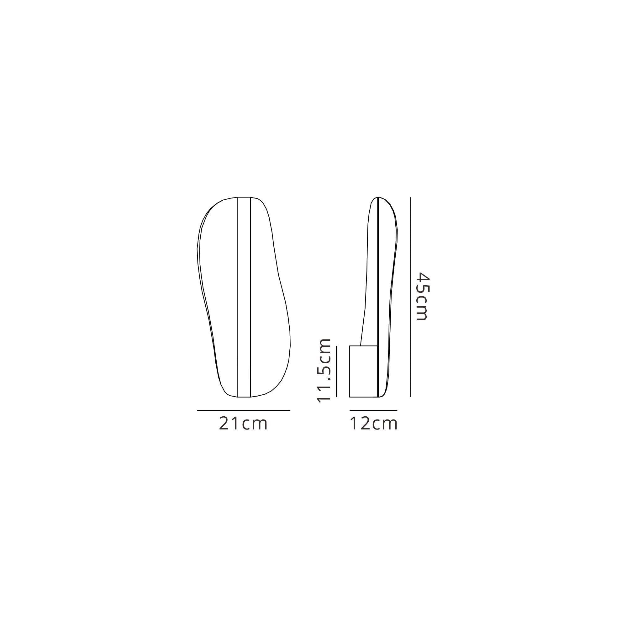 M8211 Bianca Wall Light Dimmable 15W LED White Acrylic