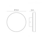 M6534 Bora Outdoor Round Wall Lamp 9.6W LED Anthracite