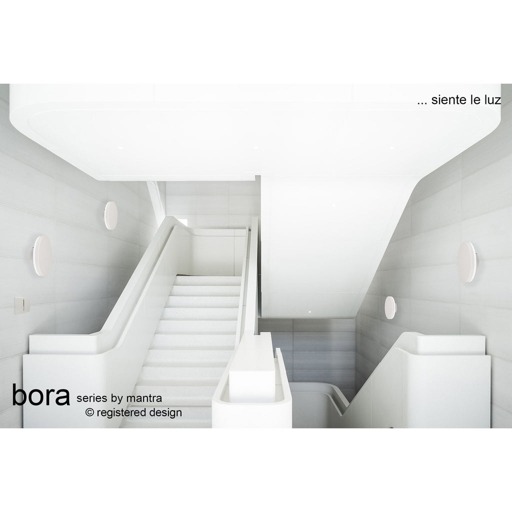 M6535 Bora Outdoor Round Wall Lamp 9.6W LED White