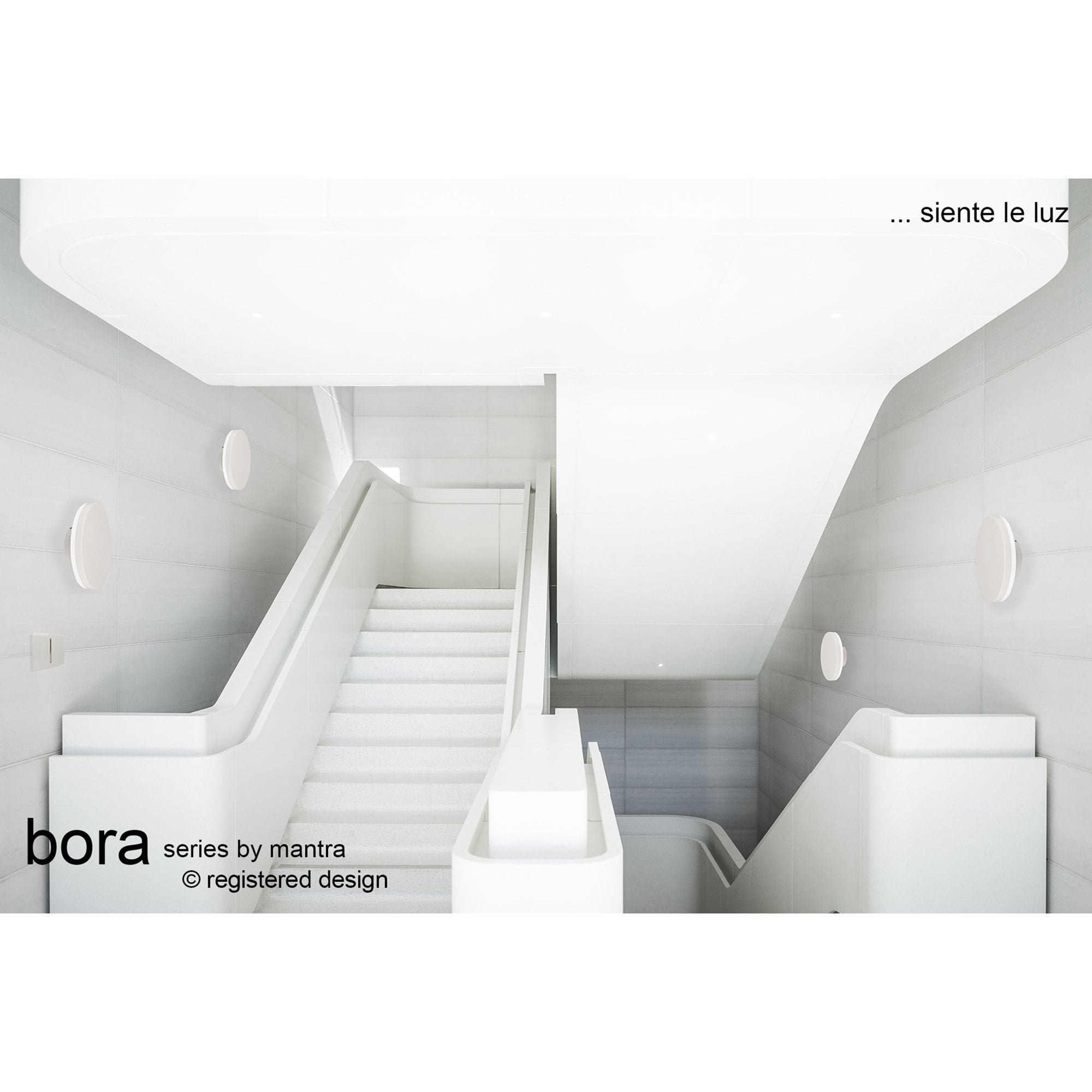 M6535 Bora Outdoor Round Wall Lamp 9.6W LED White