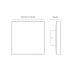 M6536 Bora Outdoor Square Wall Lamp 9.6W LED Anthracite