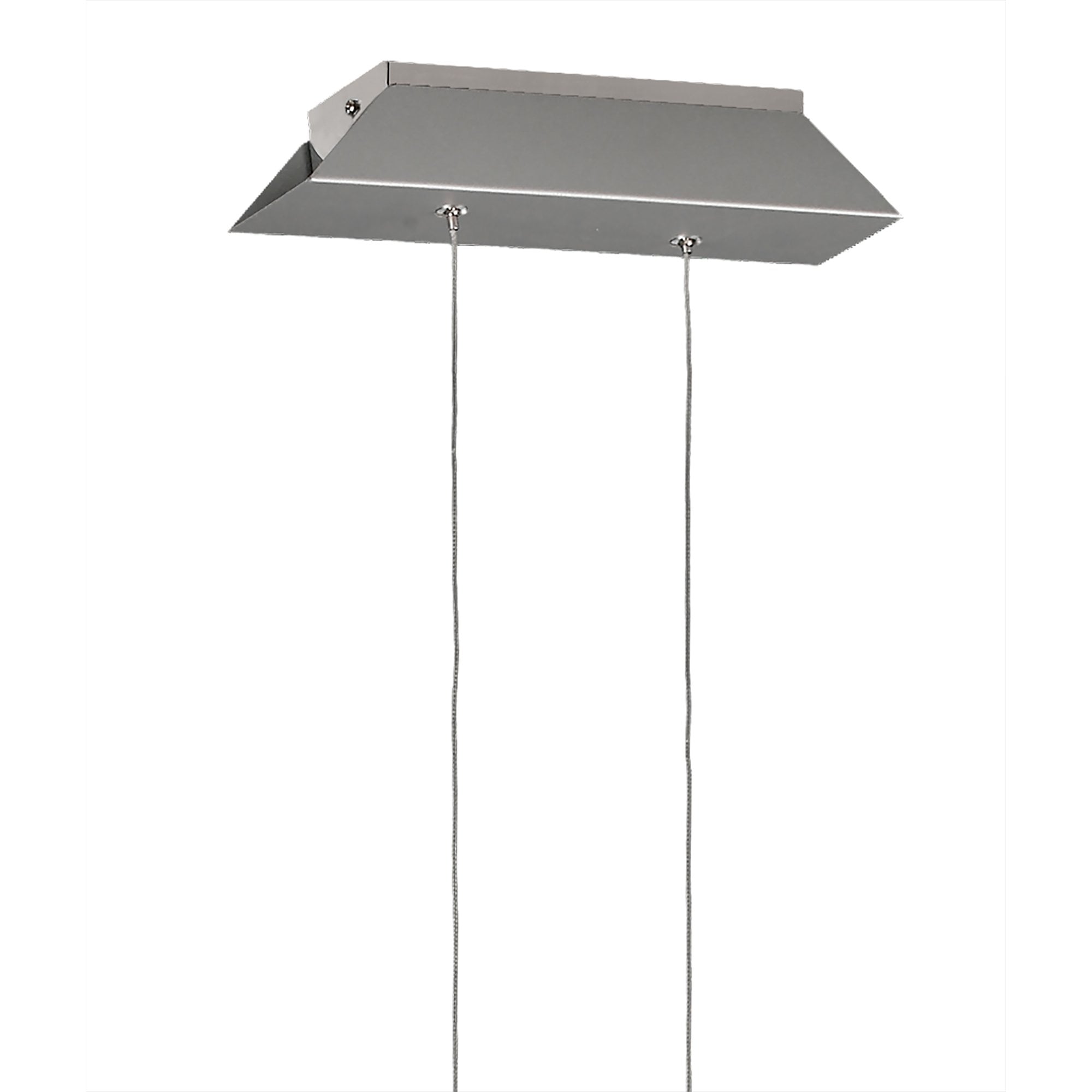 Bucle Linear Pendant 42W LED SIlver Polished Chrome Frosted Acrylic