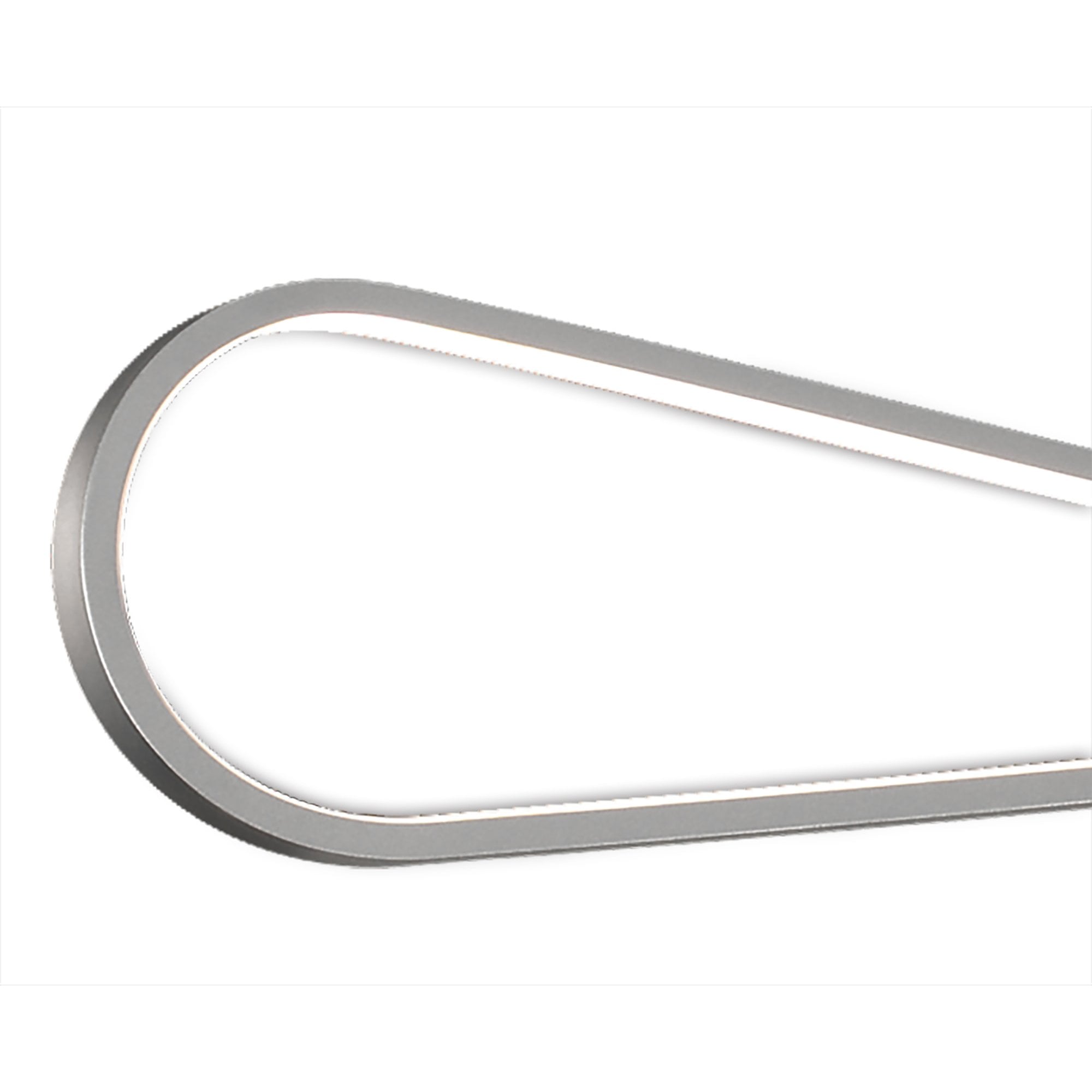 Bucle Linear Pendant 42W LED SIlver Polished Chrome Frosted Acrylic