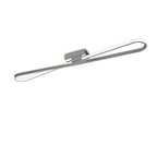 M5981 Bucle Ceiling 36W LED Silver Polished Chrome Frosted Acrylic