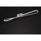 M5981 Bucle Ceiling 36W LED Silver Polished Chrome Frosted Acrylic
