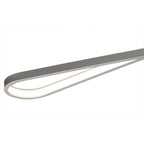 M5981 Bucle Ceiling 36W LED Silver Polished Chrome Frosted Acrylic