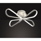 M5982 Bucle Square Ceiling 40W LED Silver / Polished Chrome / Frosted Acrylic