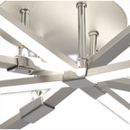 M5982 Bucle Square Ceiling 40W LED Silver / Polished Chrome / Frosted Acrylic