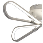 M5982 Bucle Square Ceiling 40W LED Silver / Polished Chrome / Frosted Acrylic