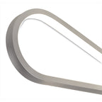 M5982 Bucle Square Ceiling 40W LED Silver / Polished Chrome / Frosted Acrylic